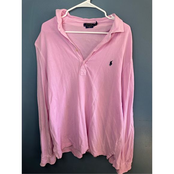 Polo Ralph Lauren Other - Polo by Ralph Lauren Long Sleeve Featherweight Mesh Pink Size XL